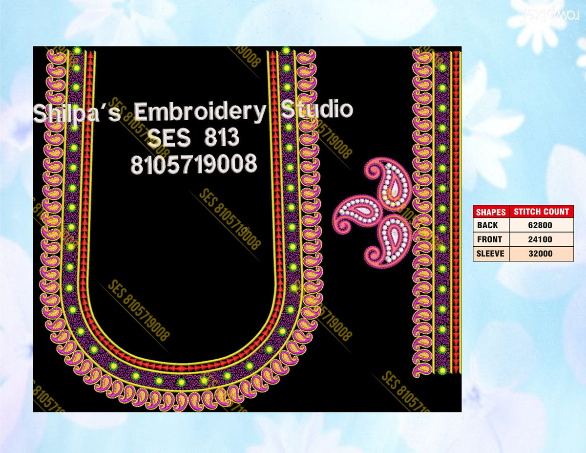 Embroidery Designs 801-900 Series
