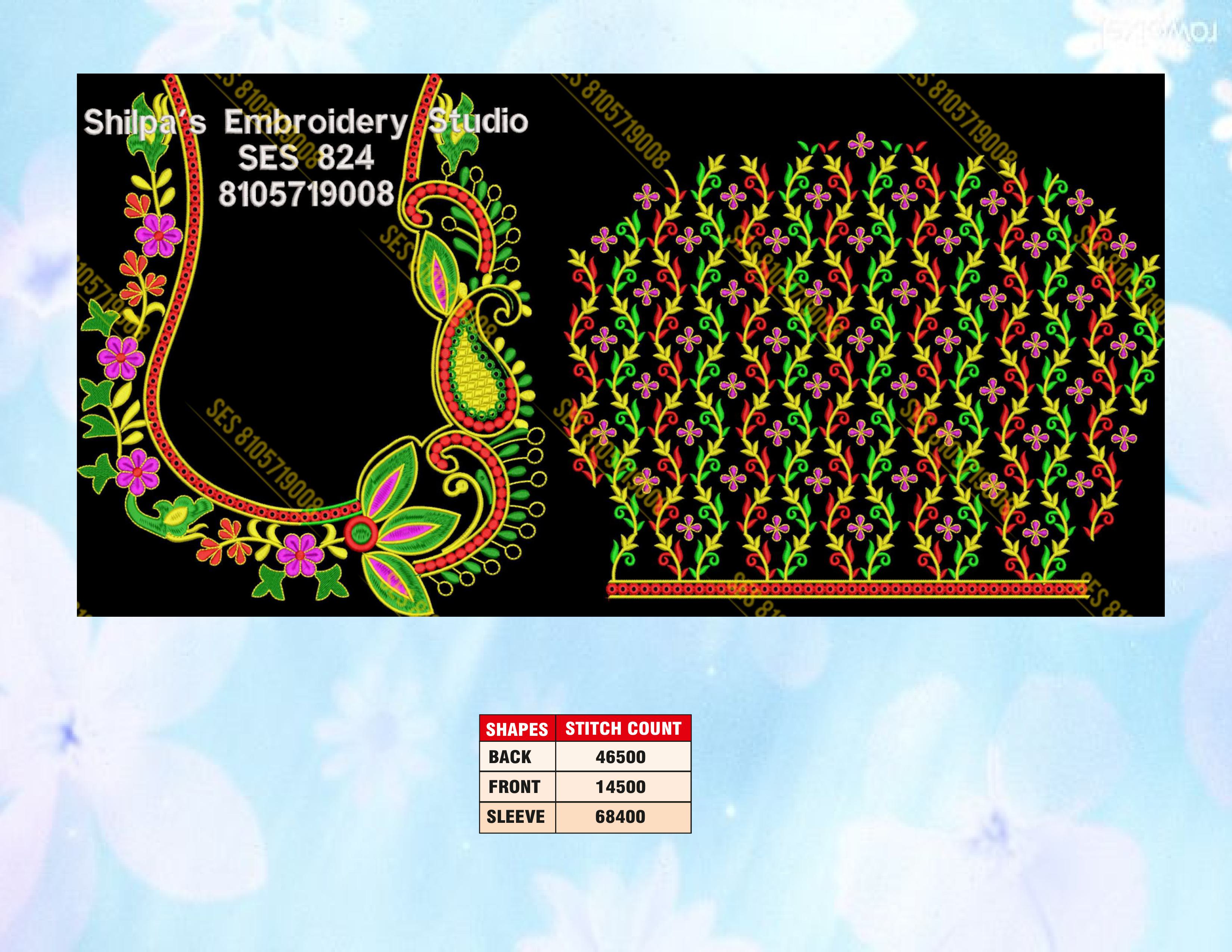 Embroidery Designs 801-900 Series