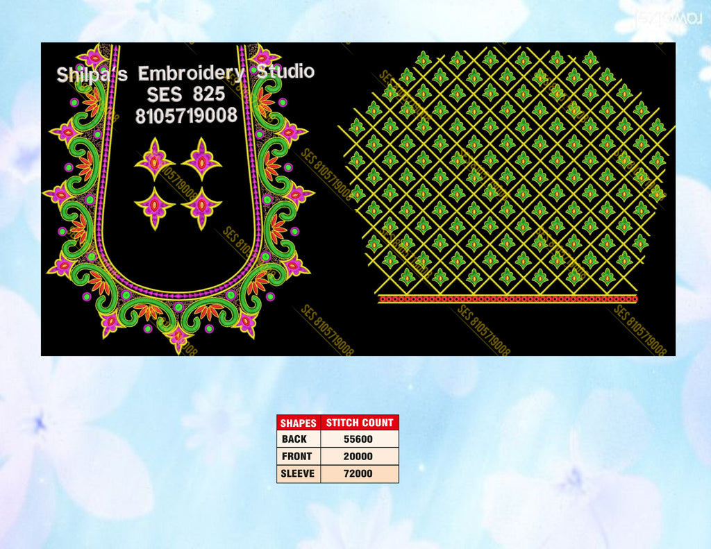 Embroidery Designs 801-900 Series