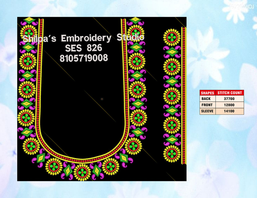 Embroidery Designs 801-900 Series