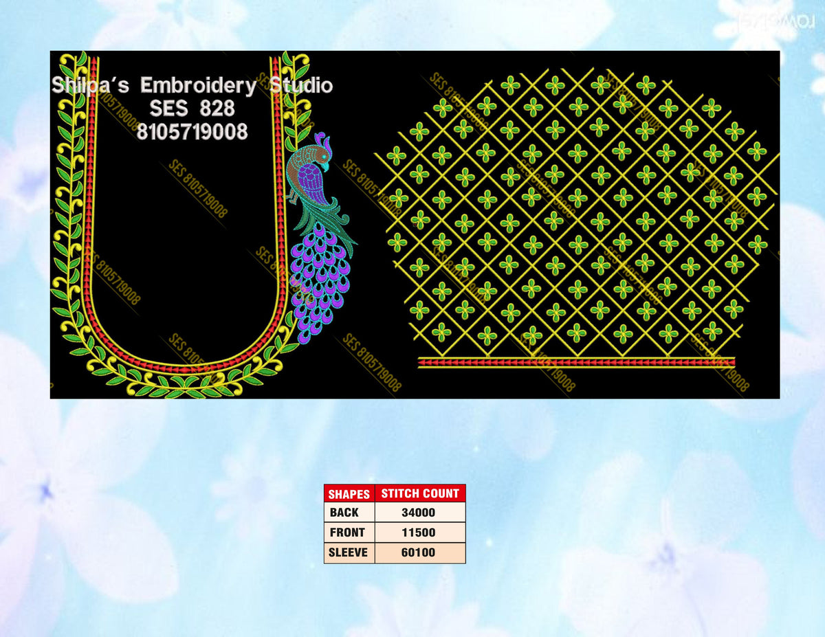 Embroidery Designs 801-900 Series