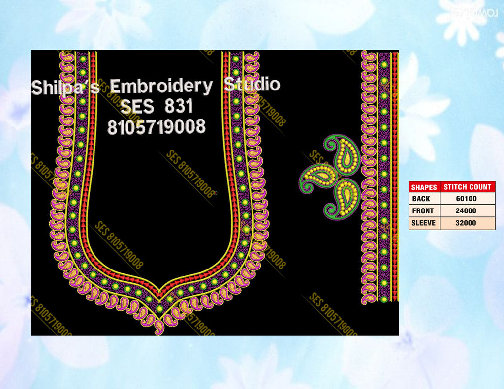 Embroidery Designs 801-900 Series
