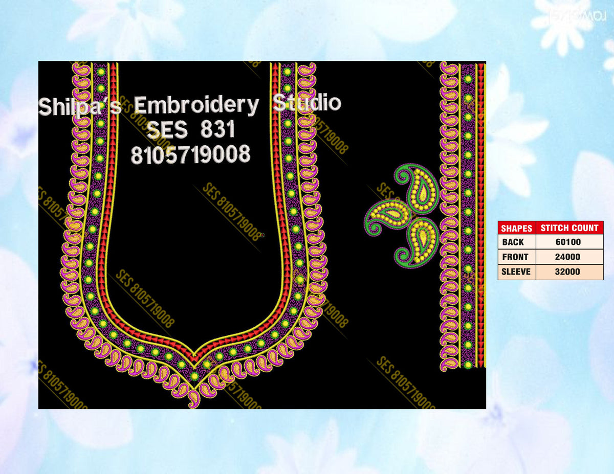 Embroidery Designs 801-900 Series