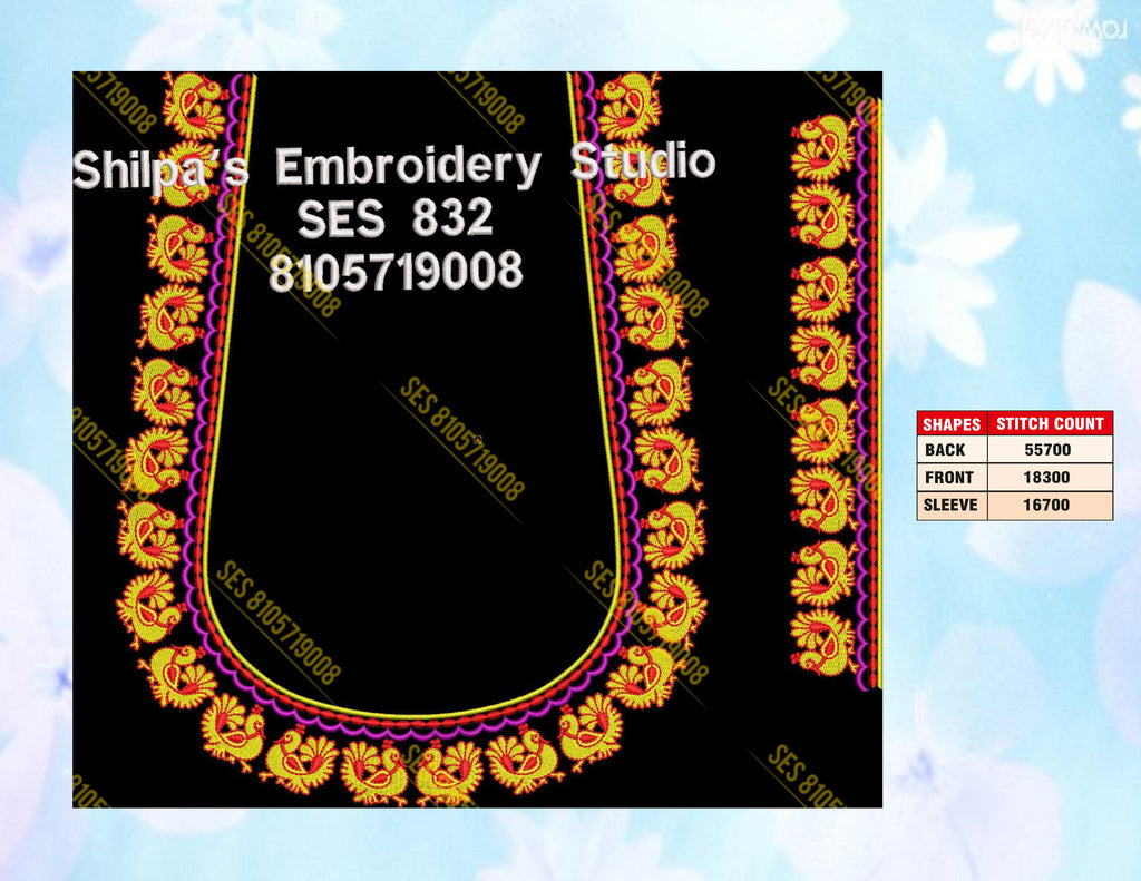Embroidery Designs 801-900 Series