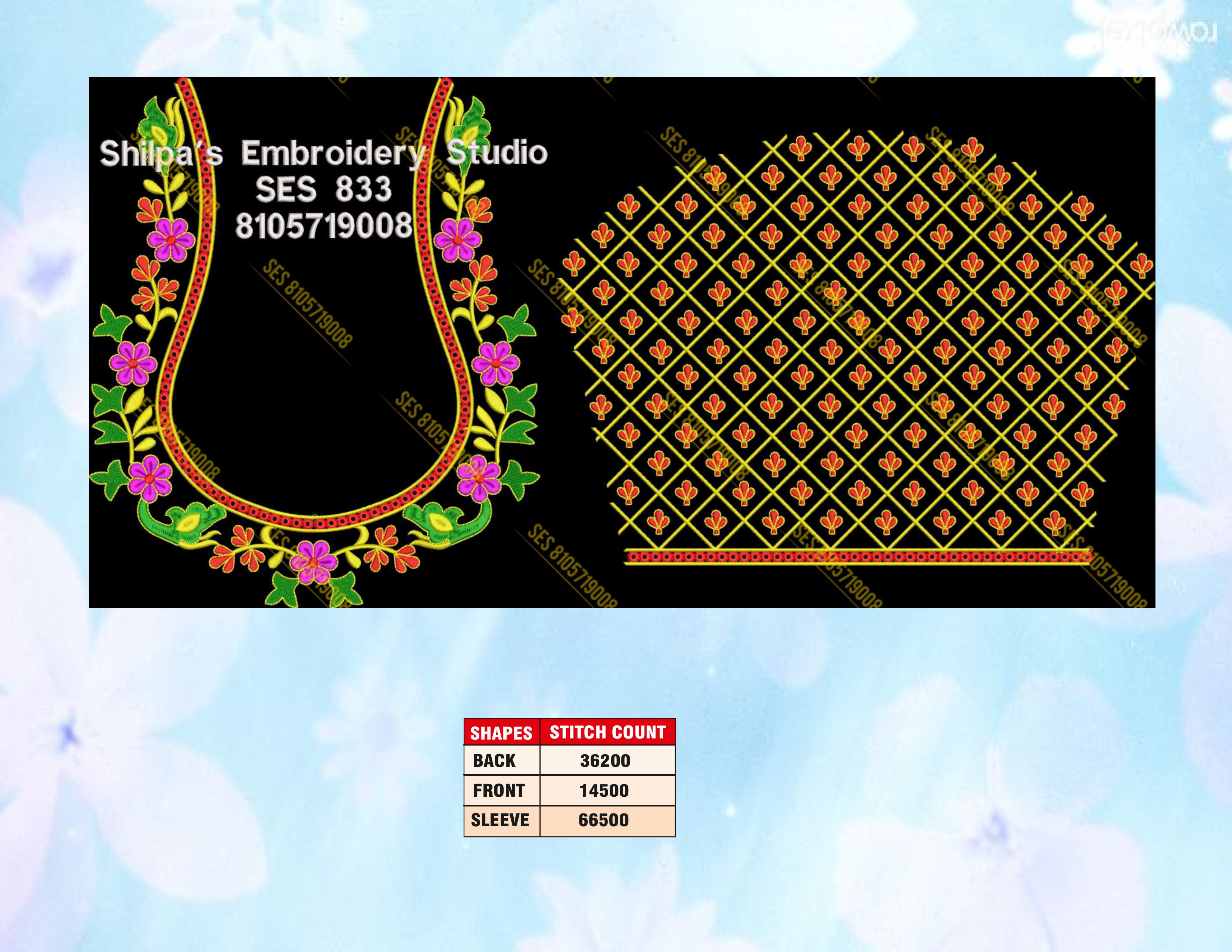 Embroidery Designs 801-900 Series