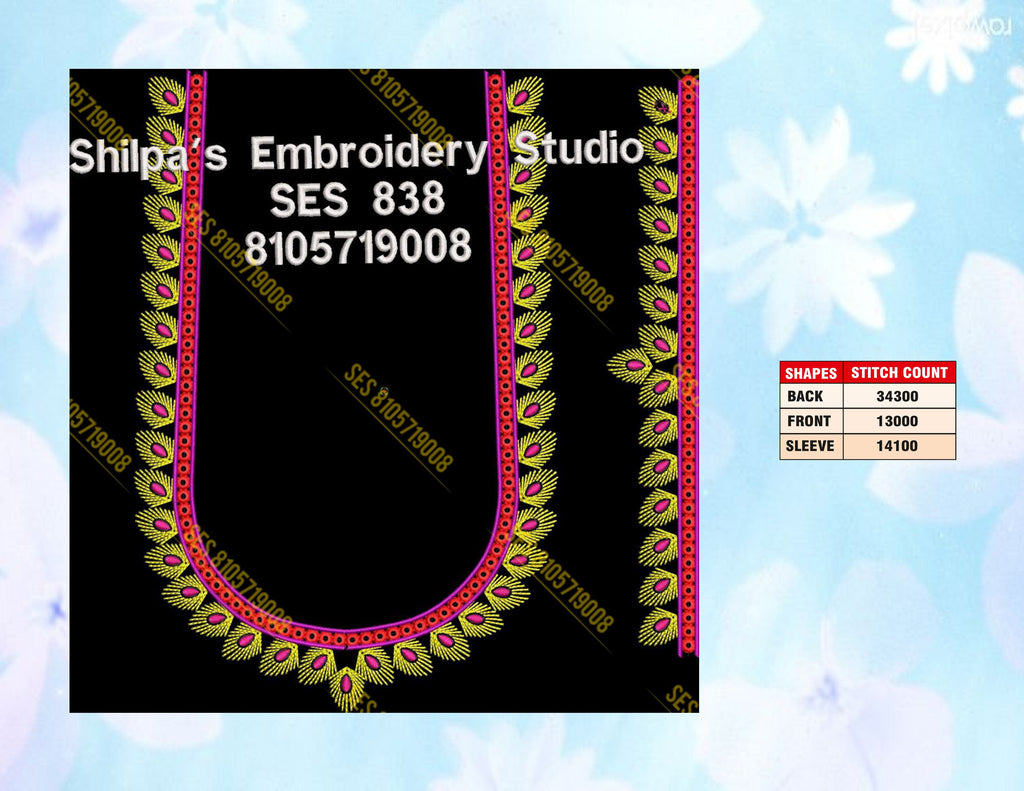 Embroidery Designs 801-900 Series
