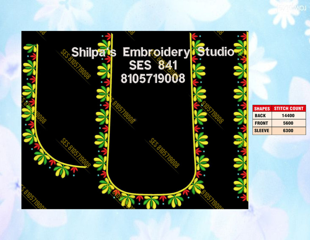 Embroidery Designs 801-900 Series