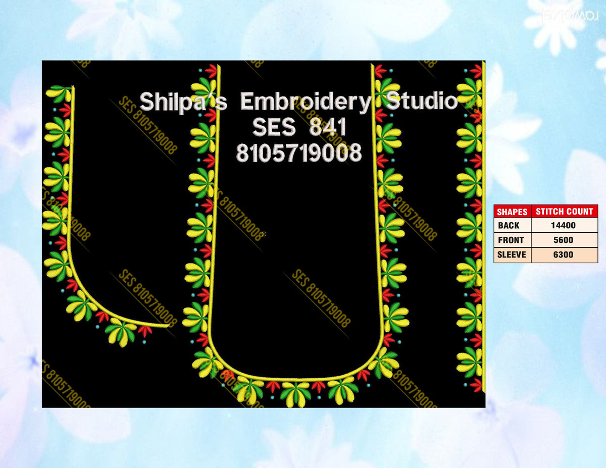 Embroidery Designs 801-900 Series