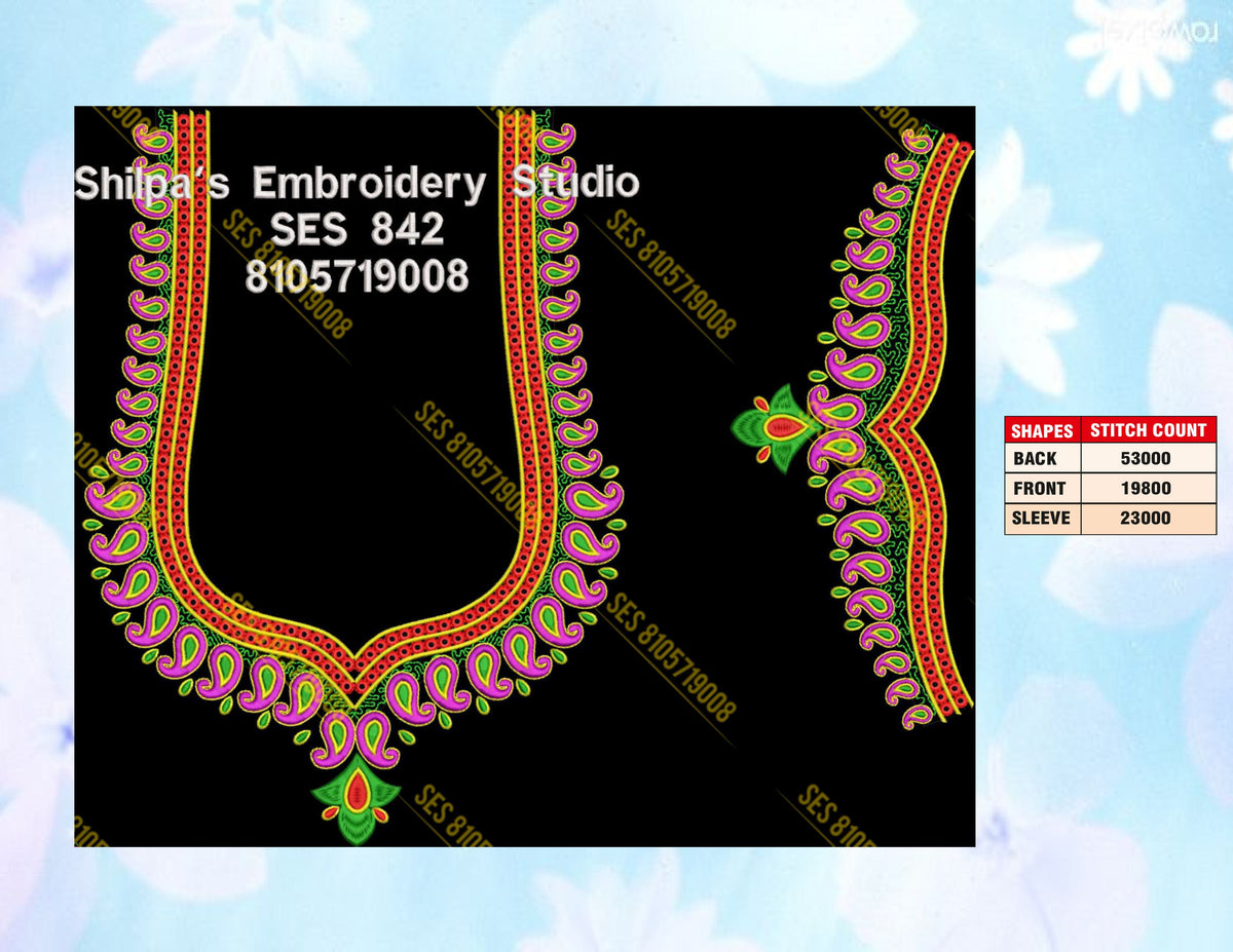 Embroidery Designs 801-900 Series