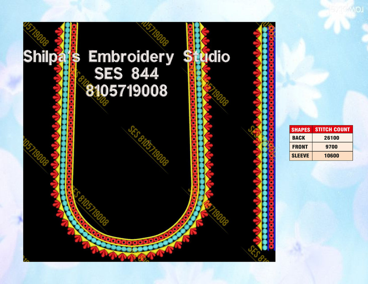 Embroidery Designs 801-900 Series