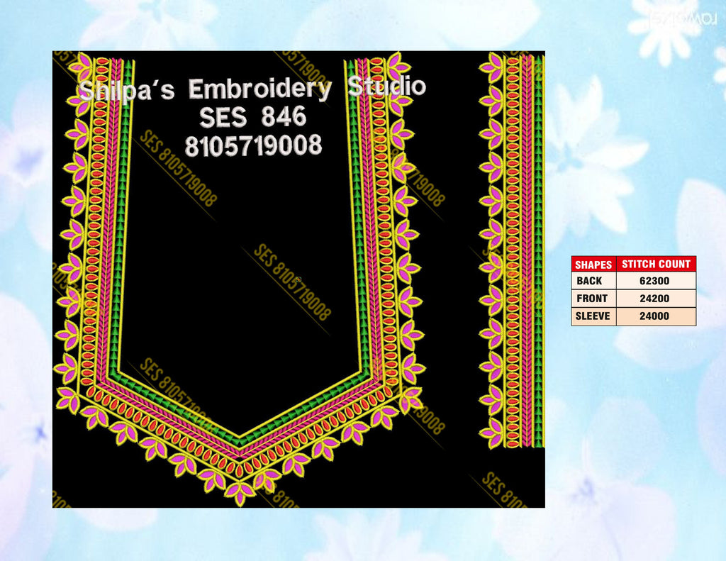 Embroidery Designs 801-900 Series