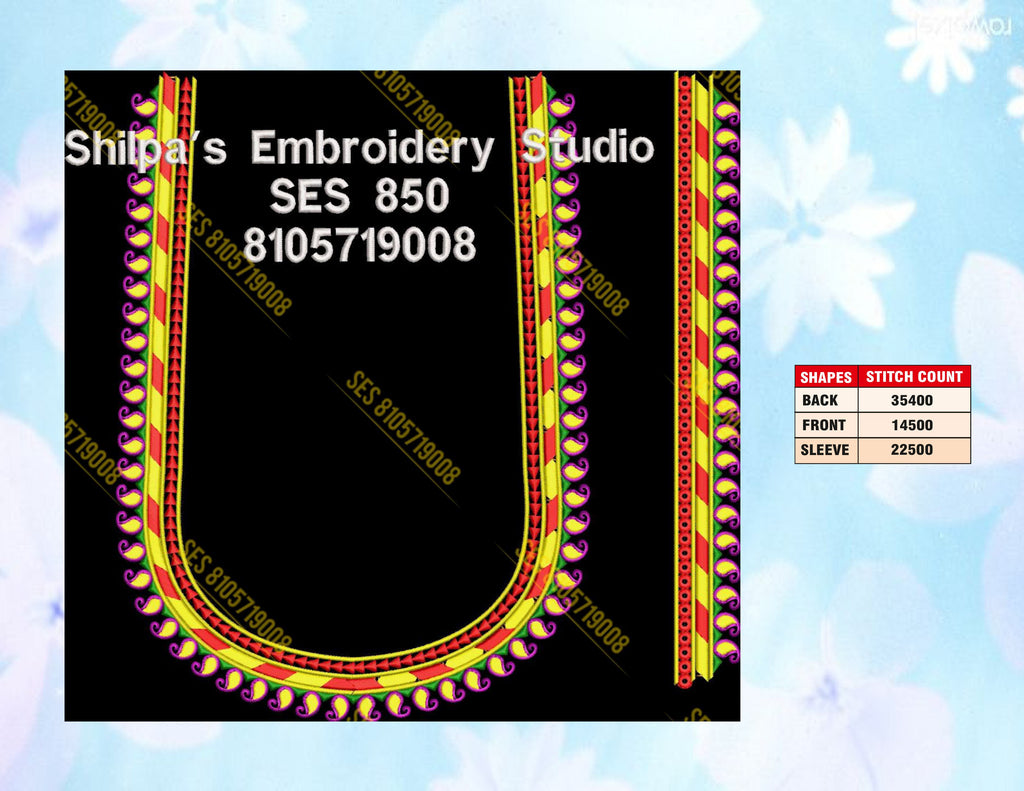 Embroidery Designs 801-900 Series