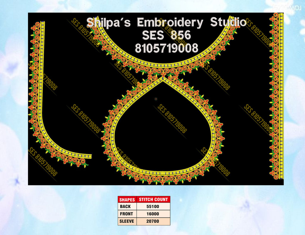 Embroidery Designs 801-900 Series