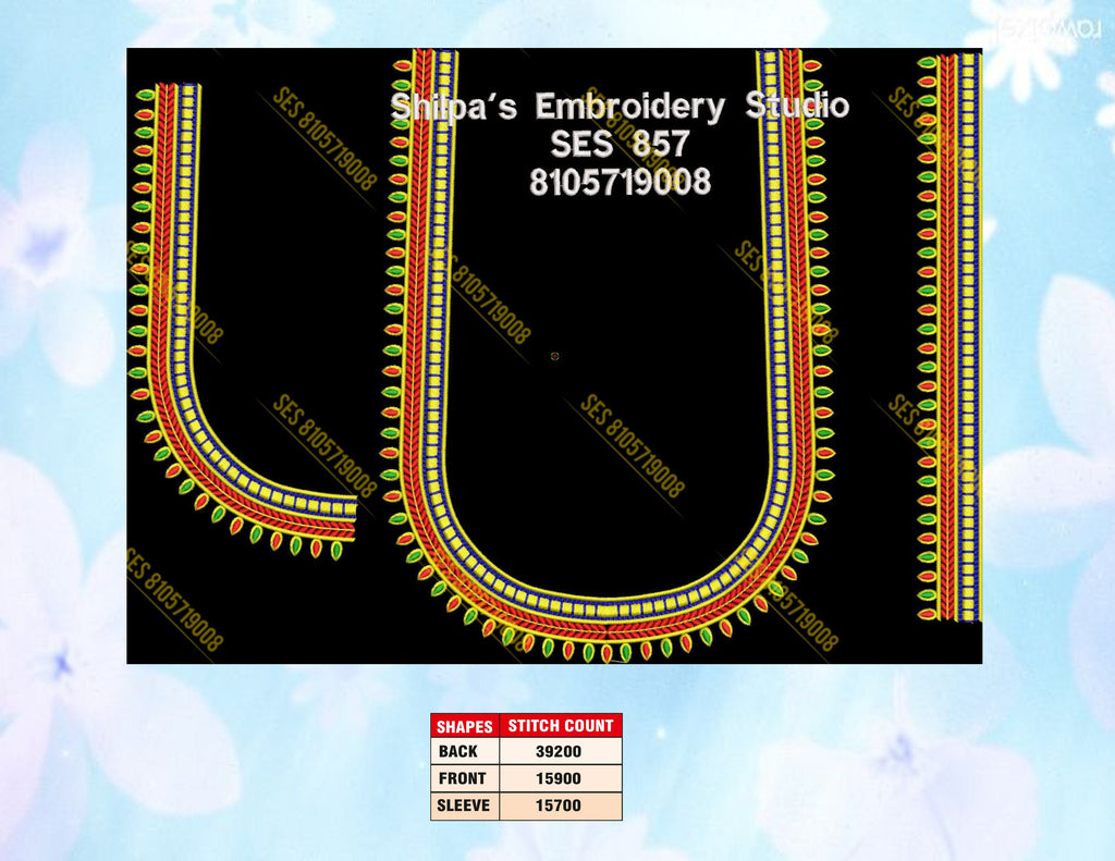Embroidery Designs 801-900 Series