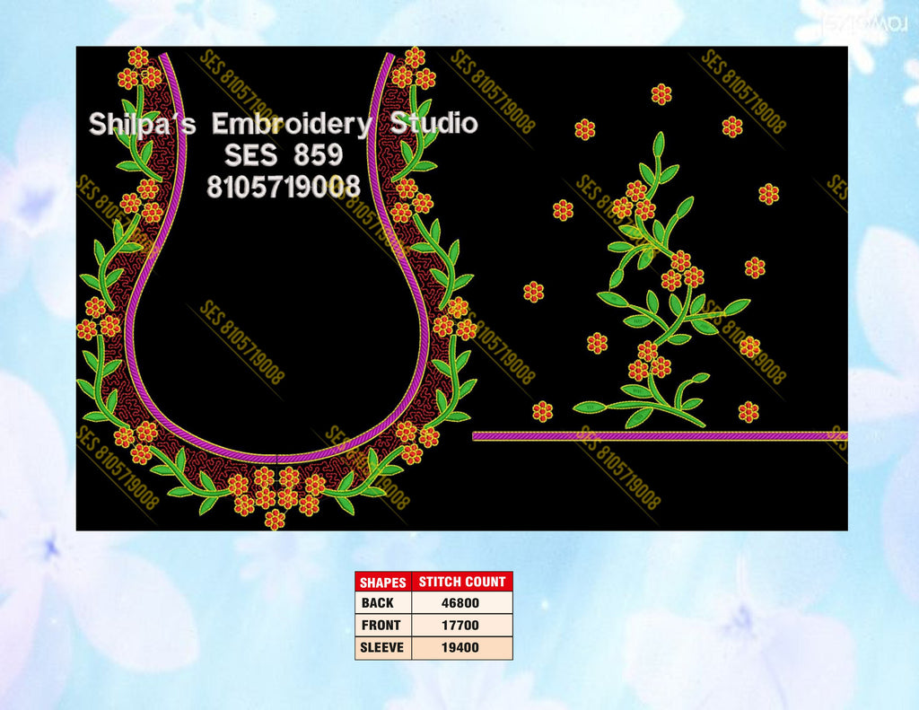 Embroidery Designs 801-900 Series
