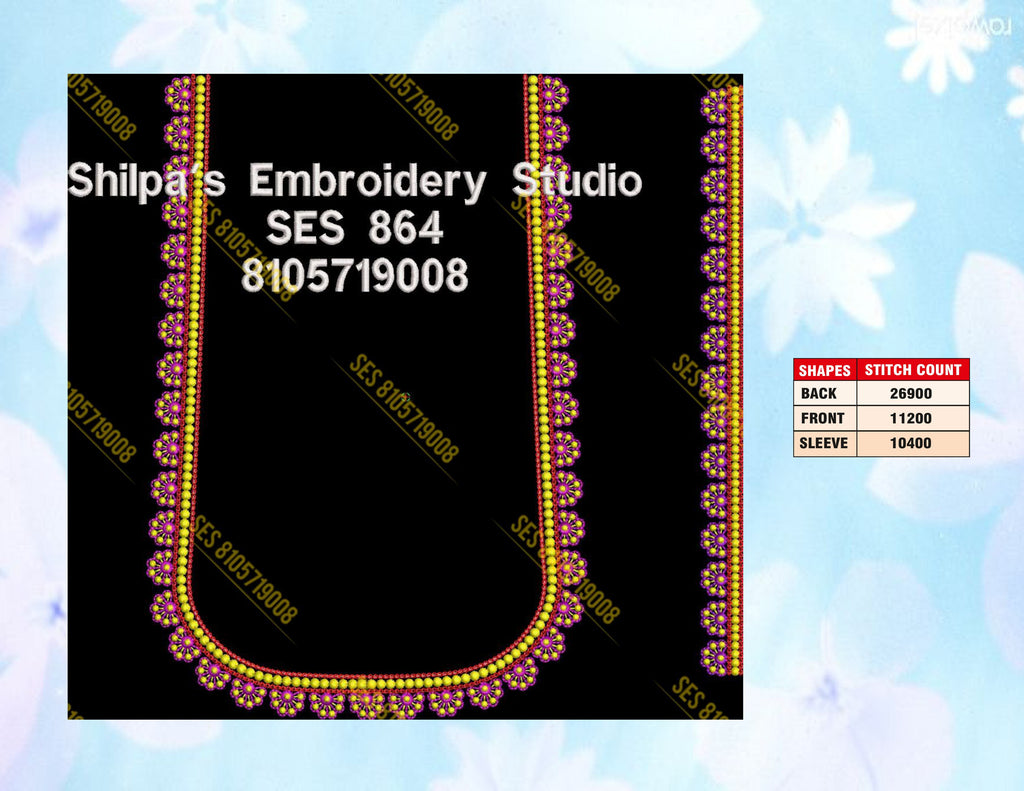 Embroidery Designs 801-900 Series