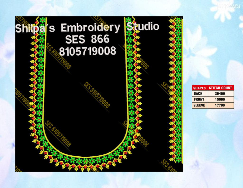 Embroidery Designs 801-900 Series
