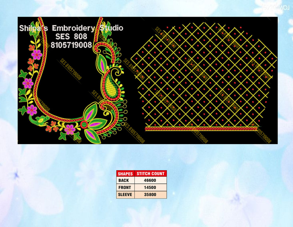 Embroidery Designs 801-900 Series