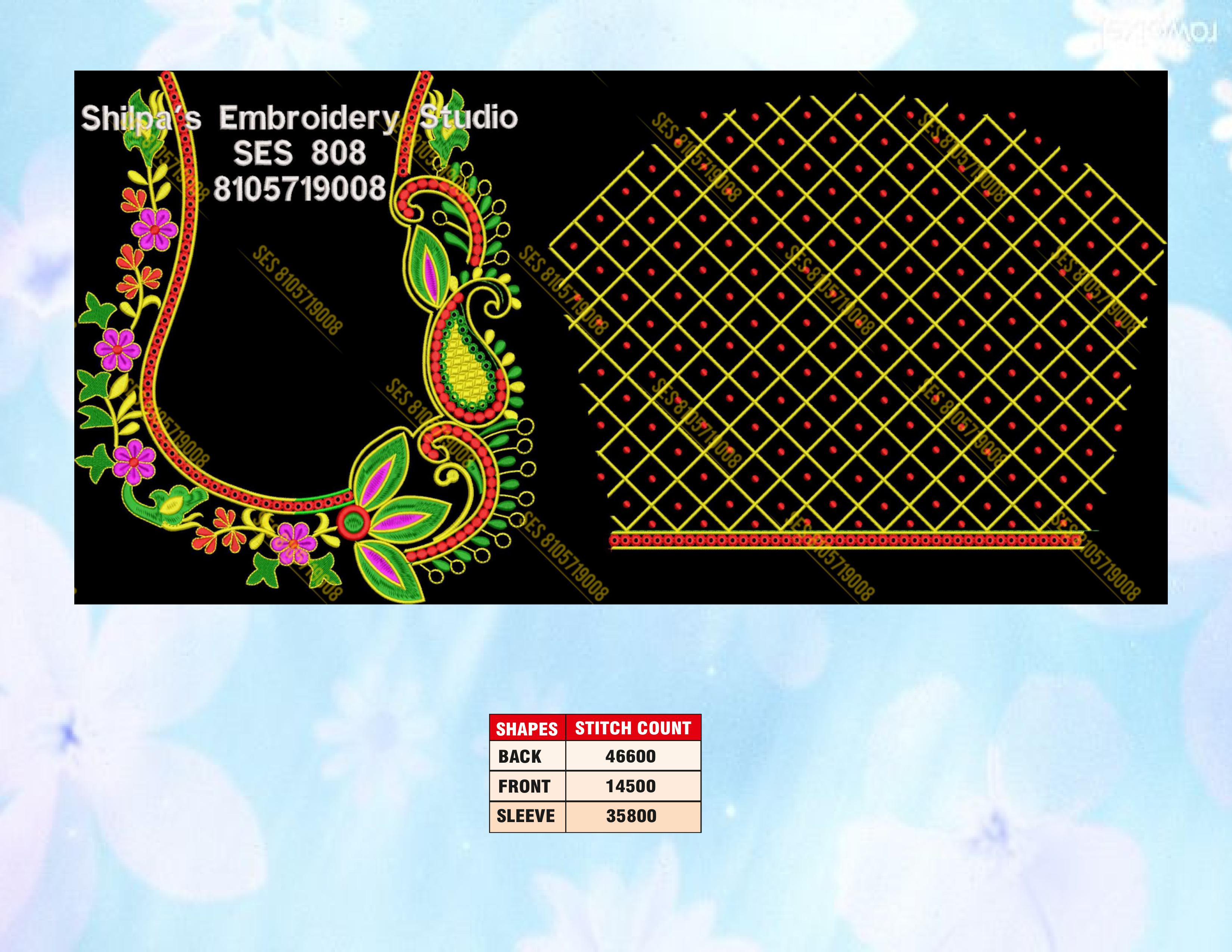 Embroidery Designs 801-900 Series