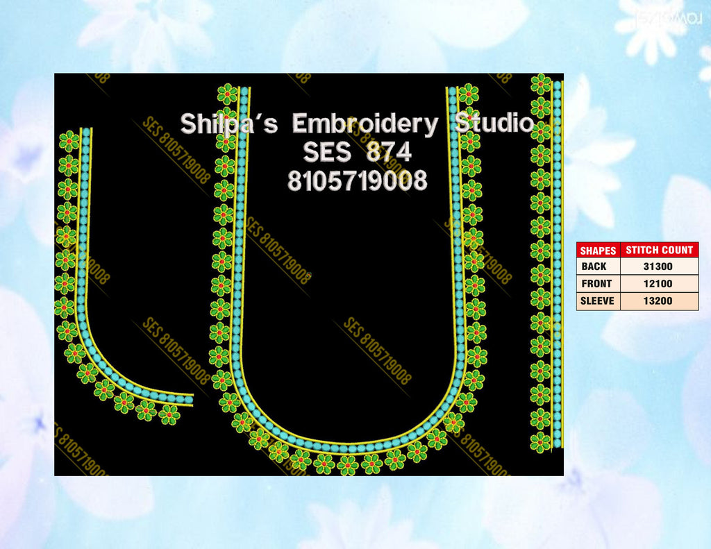 Embroidery Designs 801-900 Series