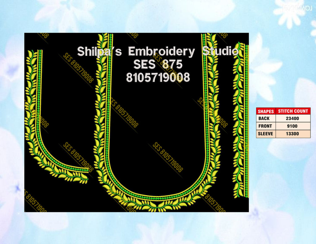 Embroidery Designs 801-900 Series