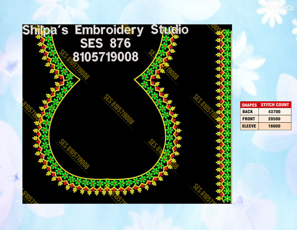 Embroidery Designs 801-900 Series