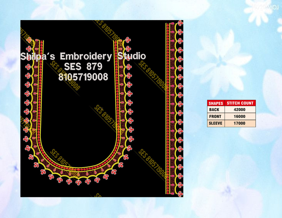 Embroidery Designs 801-900 Series