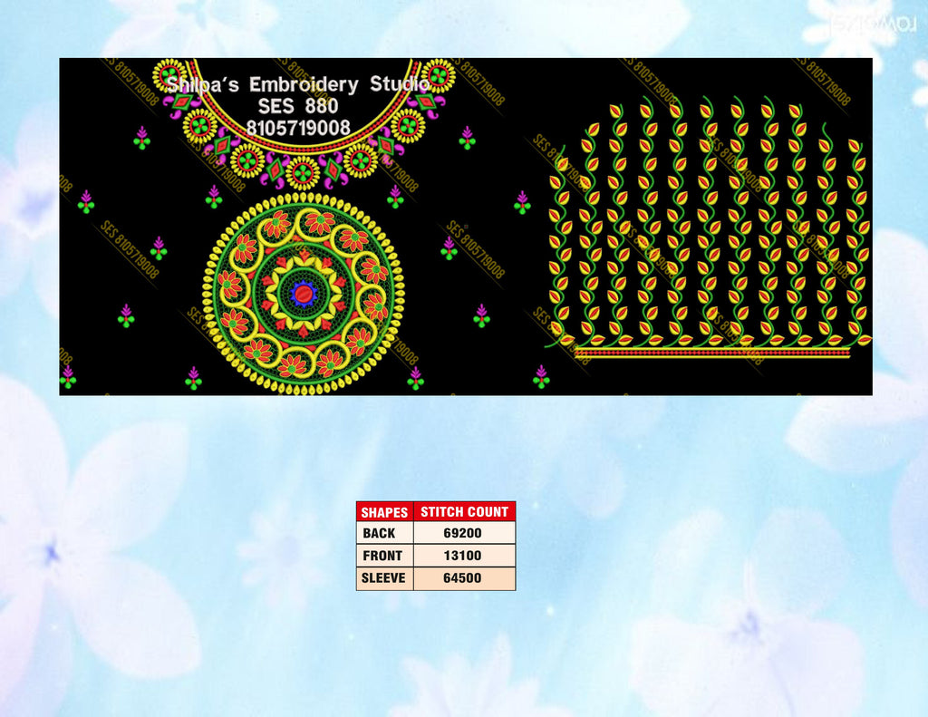 Embroidery Designs 801-900 Series