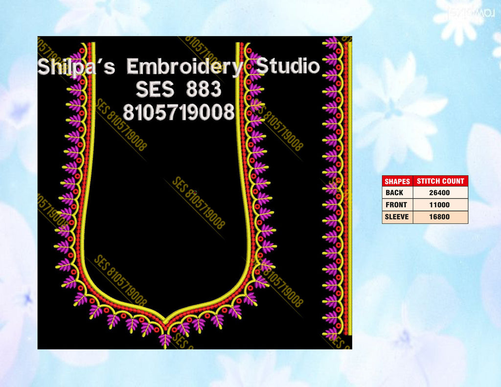 Embroidery Designs 801-900 Series