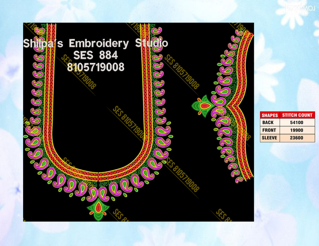 Embroidery Designs 801-900 Series