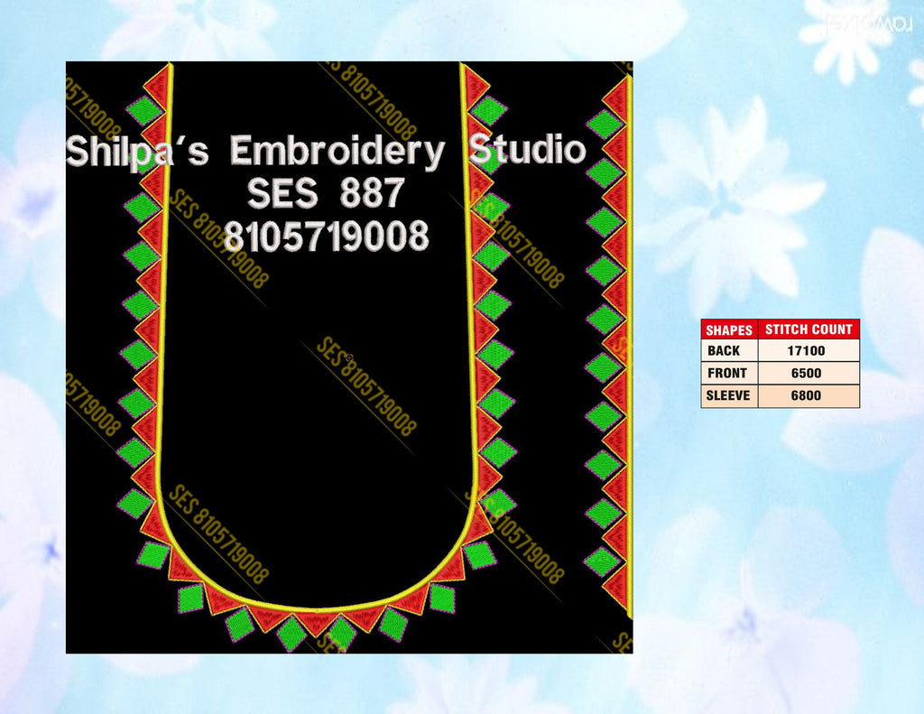 Embroidery Designs 801-900 Series