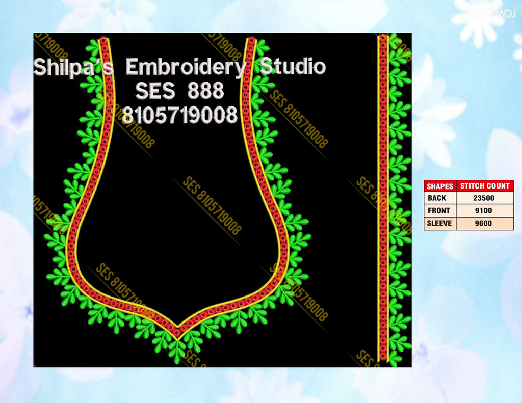 Embroidery Designs 801-900 Series