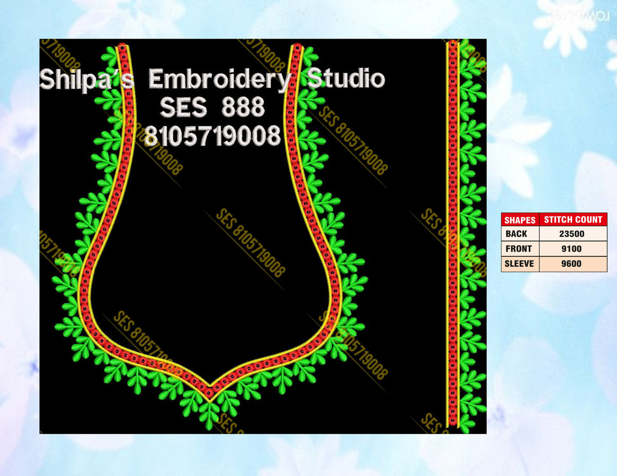 Embroidery Designs 801-900 Series