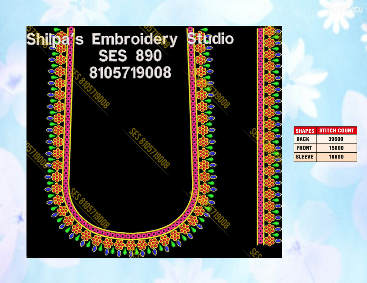 Embroidery Designs 801-900 Series