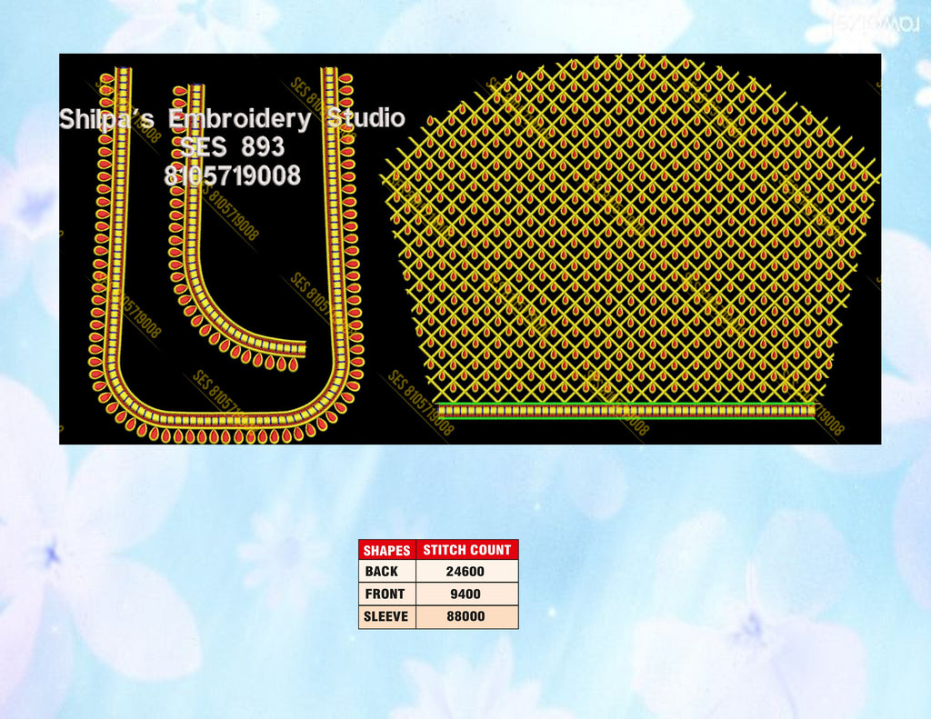 Embroidery Designs 801-900 Series