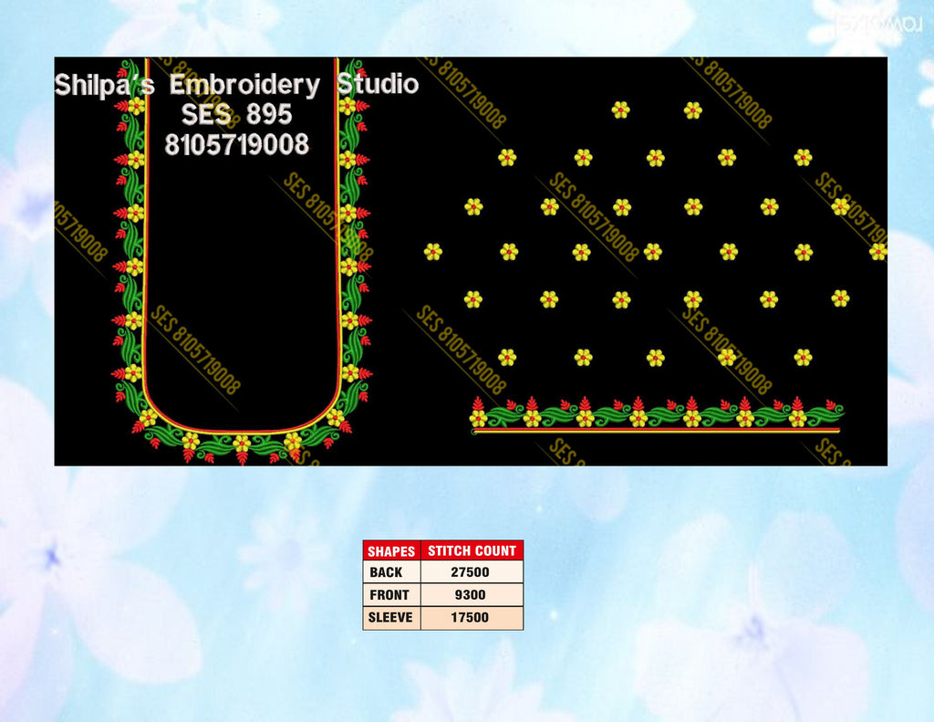 Embroidery Designs 801-900 Series
