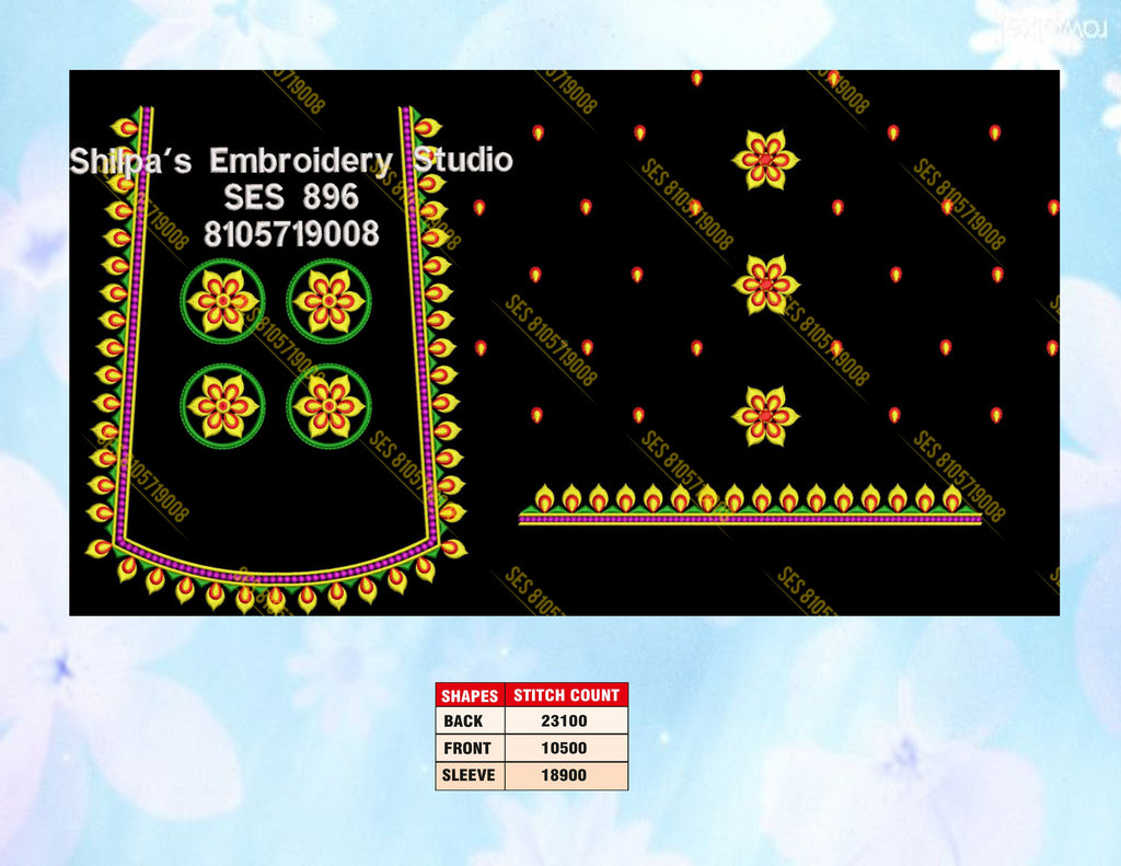 Embroidery Designs 801-900 Series