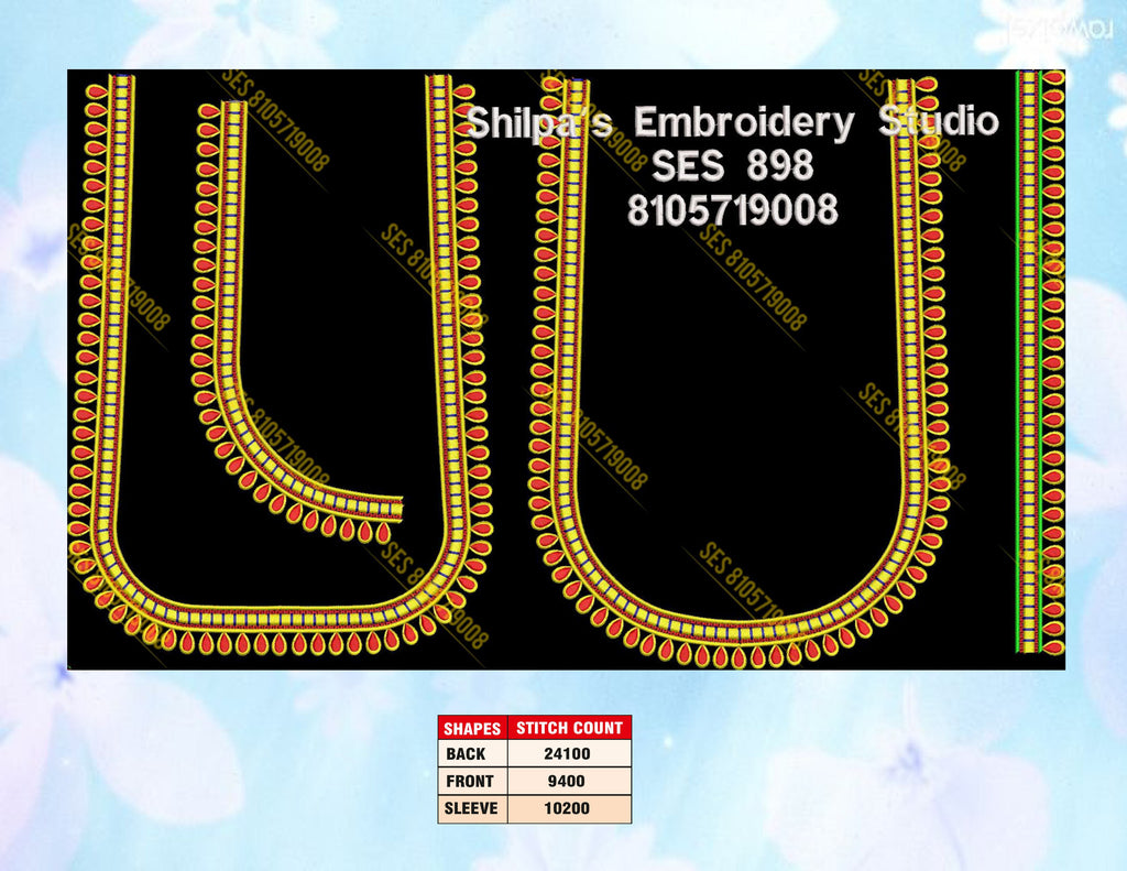 Embroidery Designs 801-900 Series