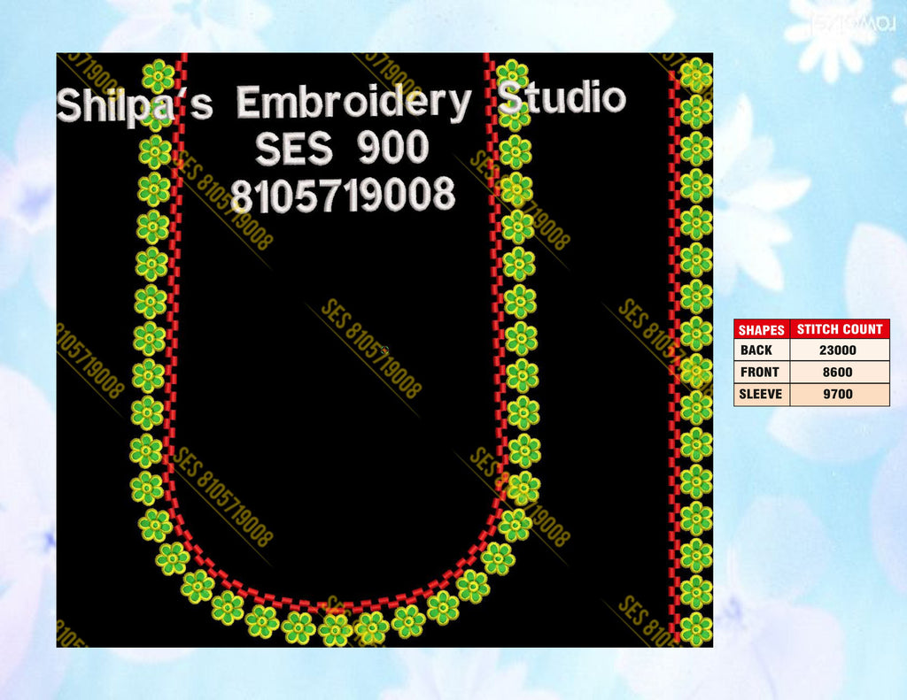 Embroidery Designs 801-900 Series