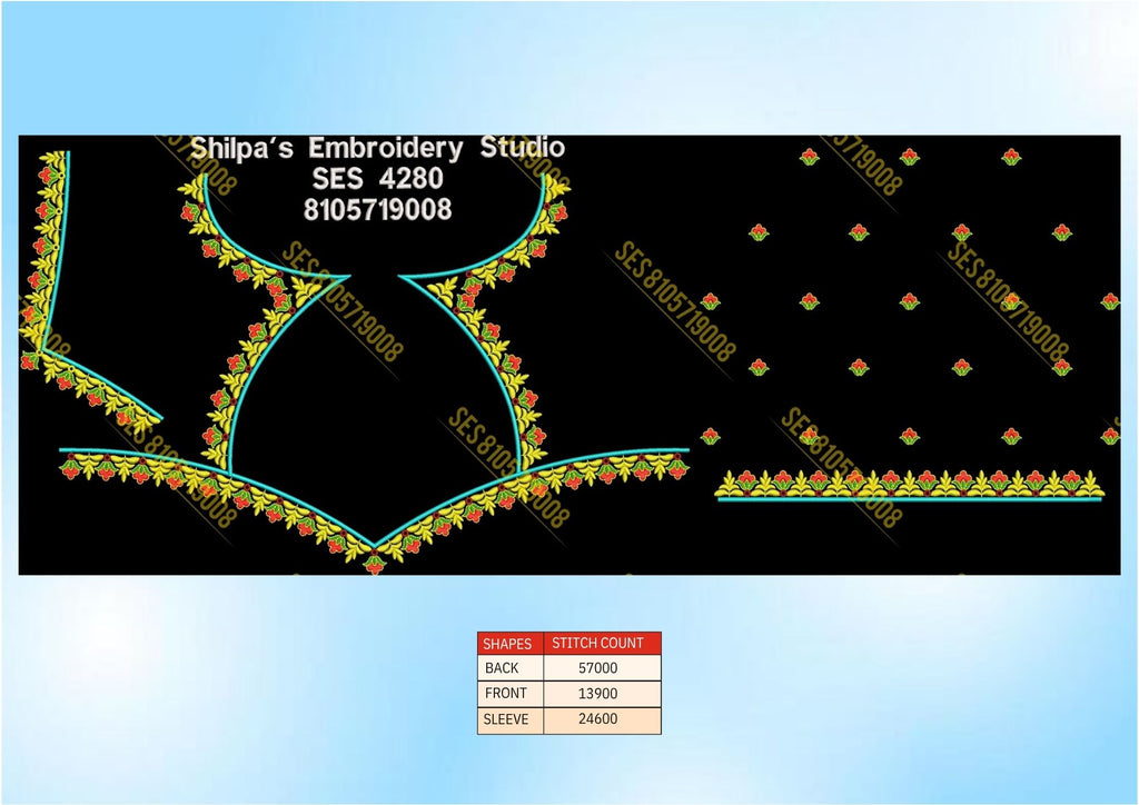 Embroidery Designs 4201-4300 Series
