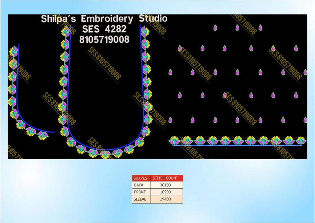Embroidery Designs 4201-4300 Series