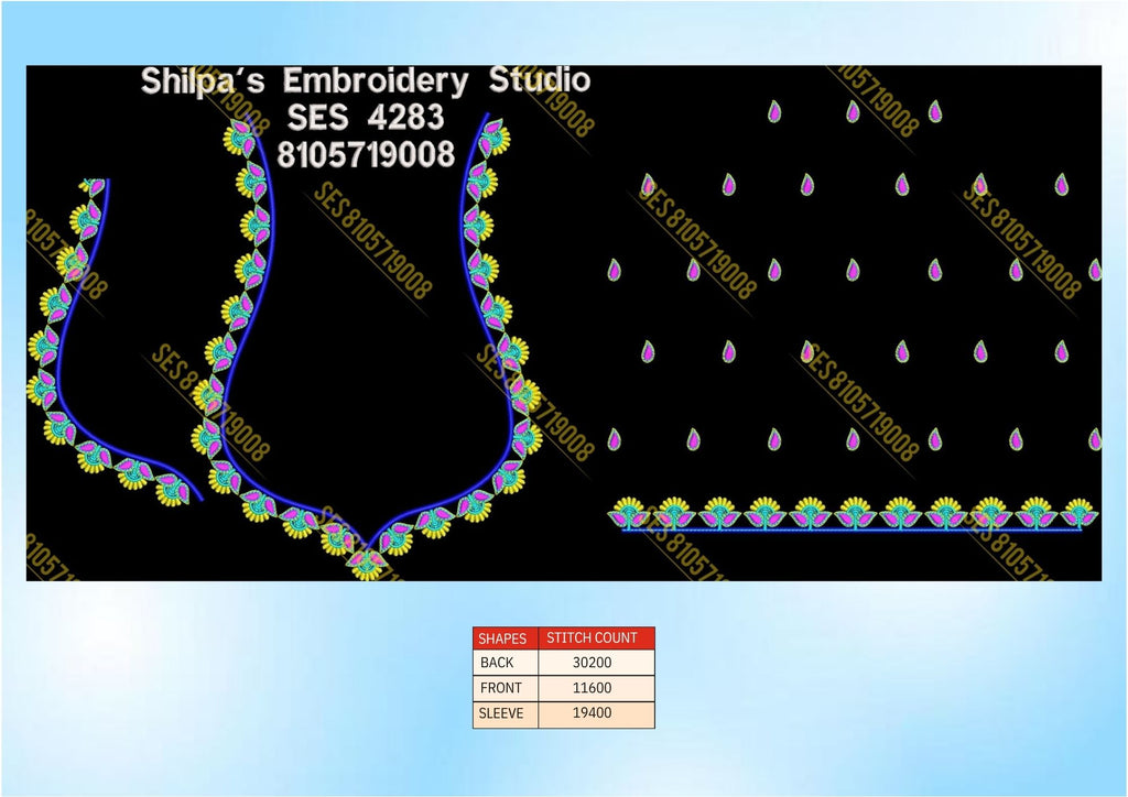 Embroidery Designs 4201-4300 Series