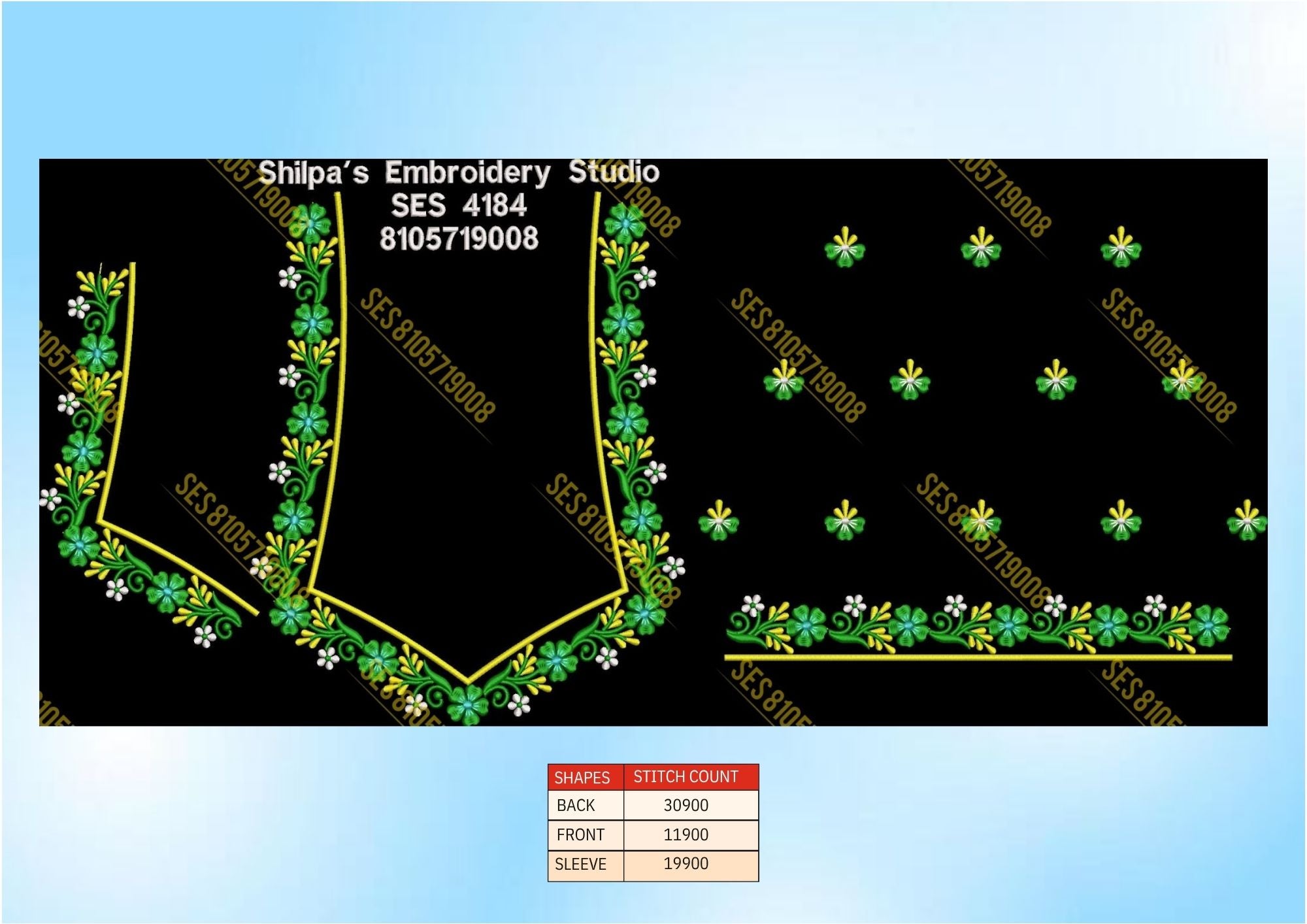 Embroidery Designs 4101-4200 Series