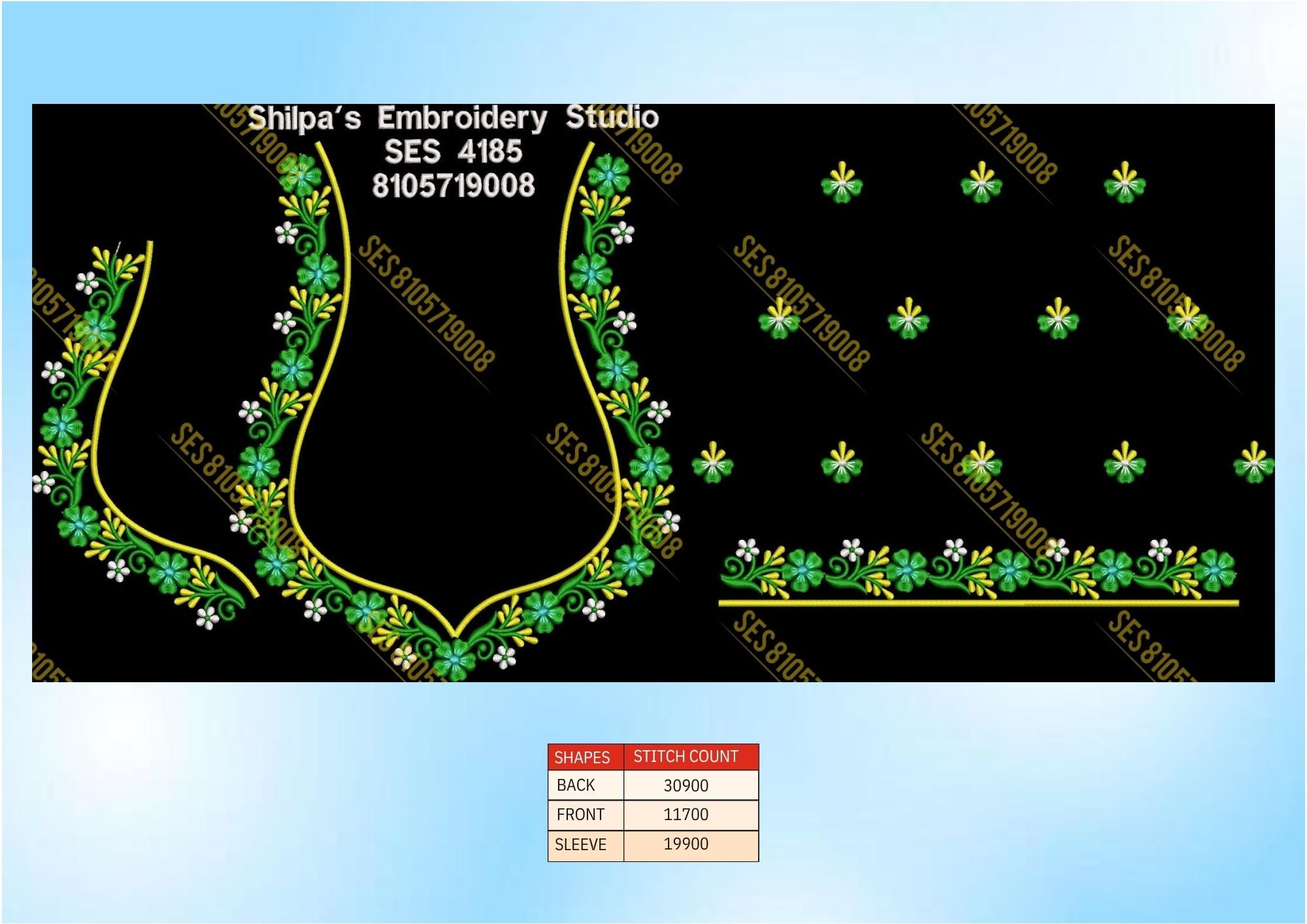 Embroidery Designs 4101-4200 Series