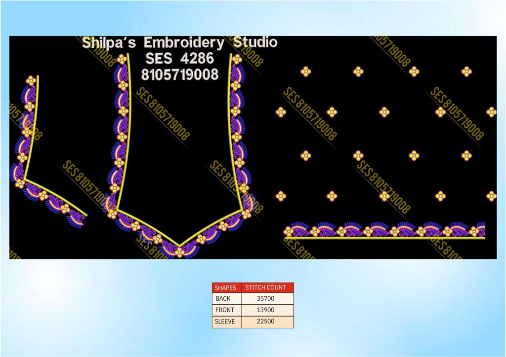 Embroidery Designs 4201-4300 Series