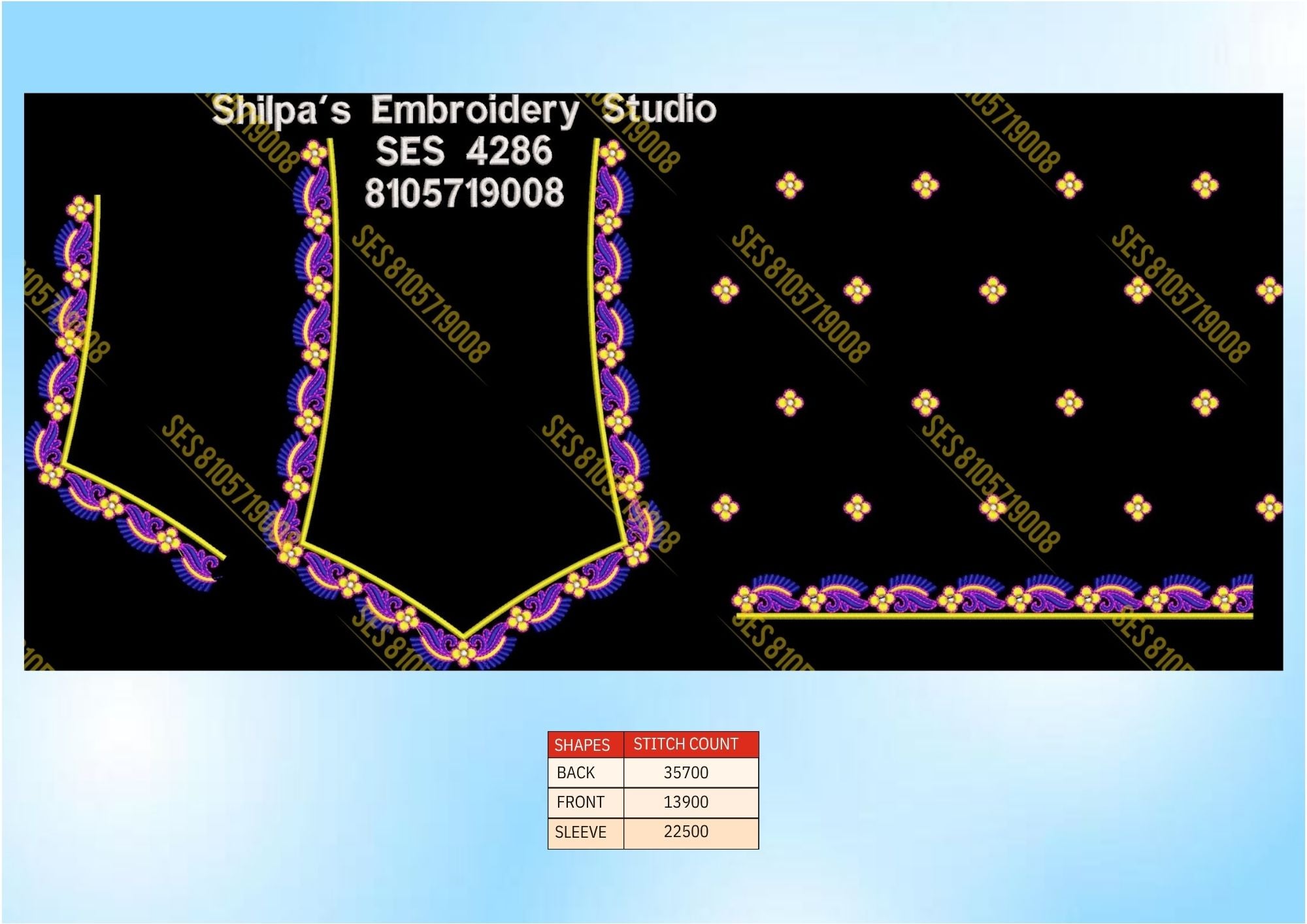 Embroidery Designs 4201-4300 Series