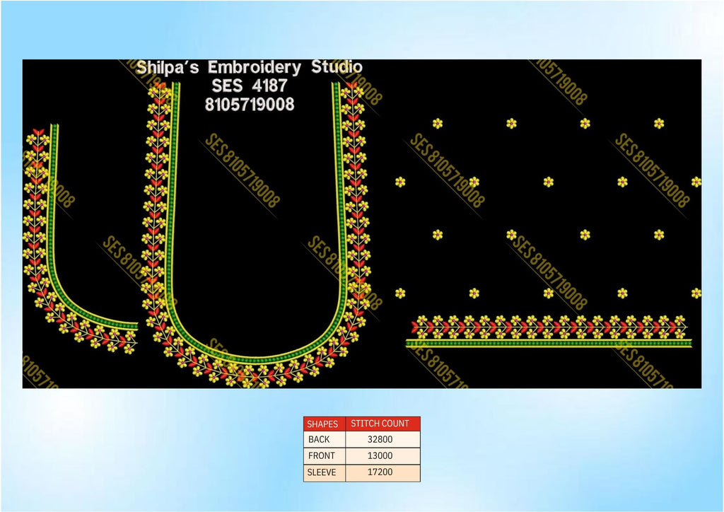 Embroidery Designs 4101-4200 Series