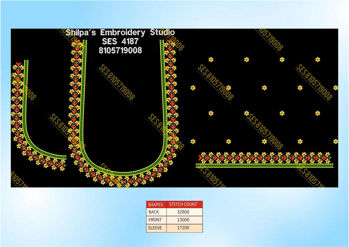 Embroidery Designs 4101-4200 Series