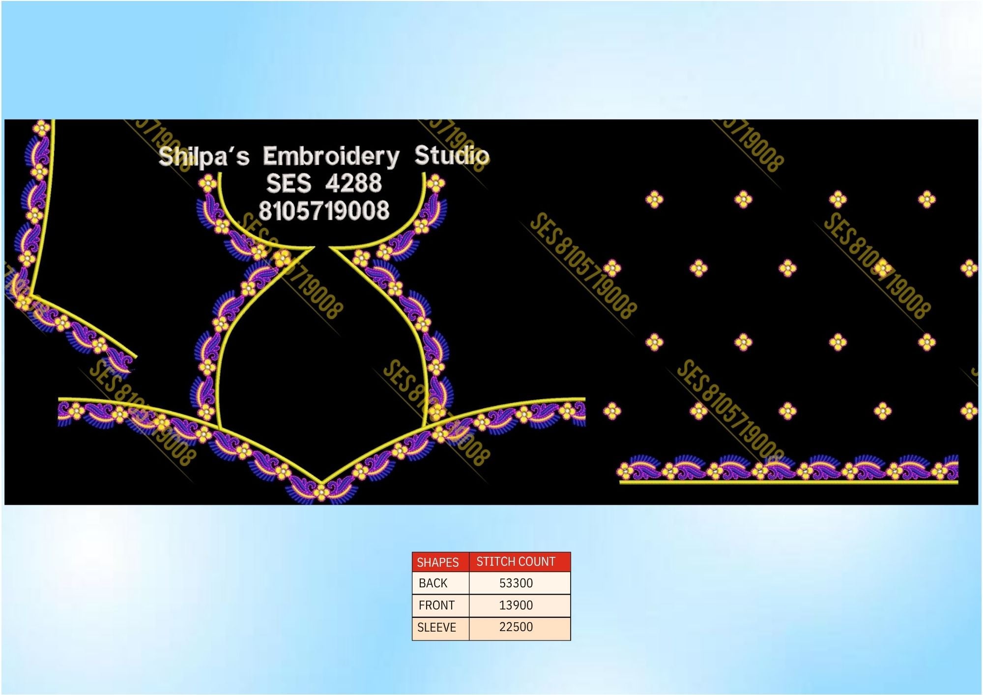 Embroidery Designs 4201-4300 Series