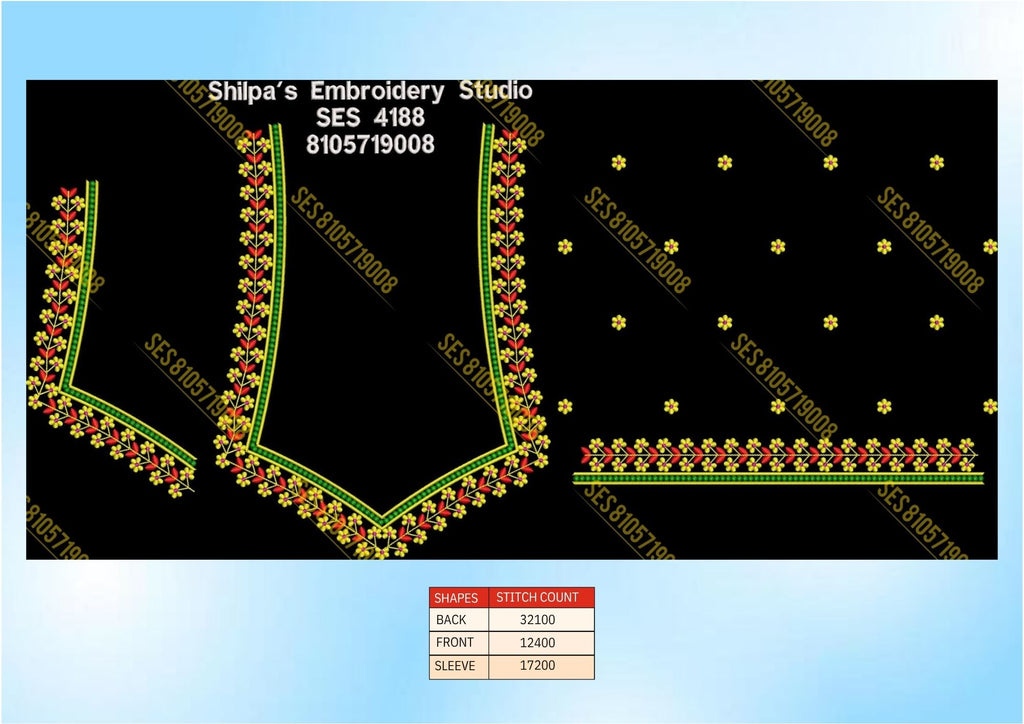 Embroidery Designs 4101-4200 Series